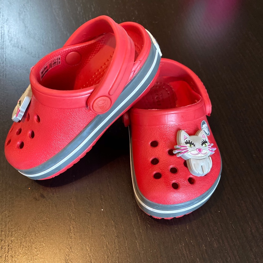 Red Crocs